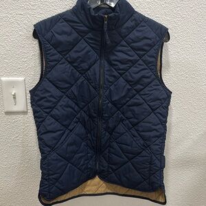 Like new J Crew blue S vest.